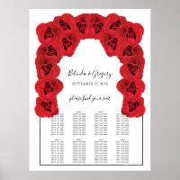 Rote Rosen Hochzeitskarte
