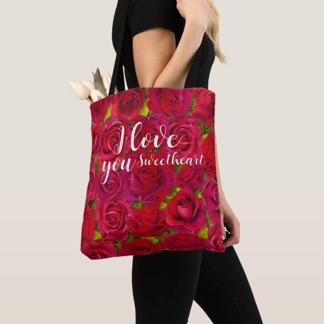 Rote Rosen Ich liebe dich Name (Von Nahem)