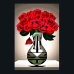 Rote Rosen in Vase Art Deco Abstrakte Kunst Poster<br><div class="desc">Rote Rosen In Vase Art Déco Abstrakte Kunst ist ein schönes rote Rose Gemälde. Ein bedeutsames und symbolisches Thema: Die rote Rose steht für wahre Liebe. Eine Hochzeitsbotschaft von Lancashire: Ideal für Gärtner, Floristen, Gartenbauer oder Rose-Liebhaber. Rose sind das Symbol für Liebe und Romantik. Denken Sie an den Valentinstag, die...</div>