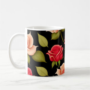 Rote Rosen Kaffeetasse