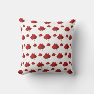 Rote Rosen Kissen