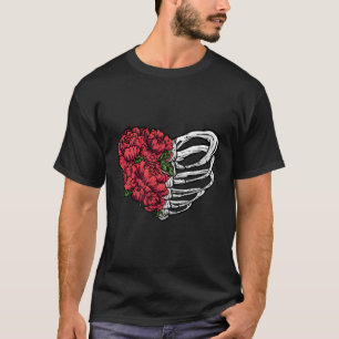 Rote Rosen Knochen Ästhetischer Soft Grunge Punk G T-Shirt