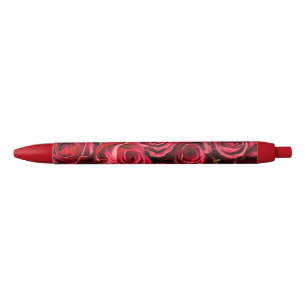 Rote Rosen Kugelschreiber