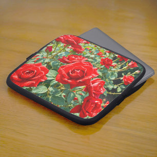 Rote Rosen Laptop-Hülle Laptopschutzhülle