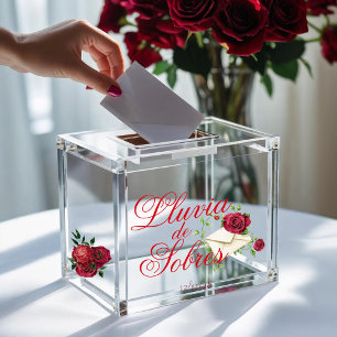 Rote Rosen Lluvia de Sobres Custom Aufkleber