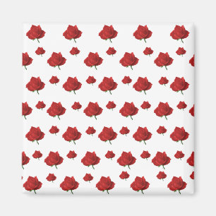 Rote Rosen Magnet