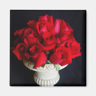 Rote Rosen Magnet