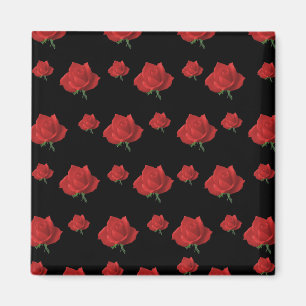 Rote Rosen Magnet