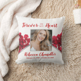 Rote Rosen Memorial Keepake Pillow Kissen