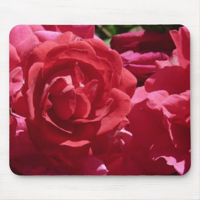 Rote Rosen Mousepad (Vorne)