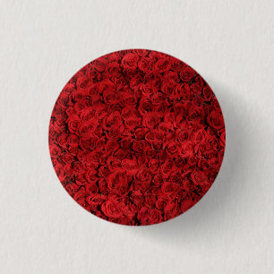 Rote Rosen Muster-37431 Button