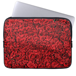 Rote Rosen Muster-37431 Laptopschutzhülle