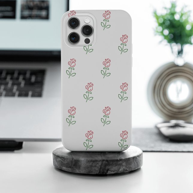 Rote Rosen, Muster von Rose, Blume Case-Mate iPhone Hülle (Von Creator hochgeladen)