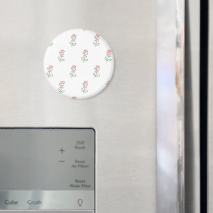 Rote Rosen, Muster von Rose, Blume Magnet