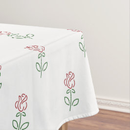 Rote Rosen, Muster von Rose, Blume Tischdecke