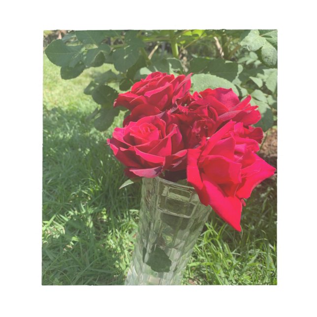 Rote Rosen NotePad Notizblock (Vorderseite)