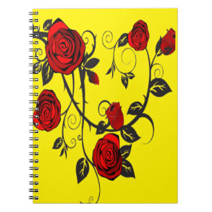 Rote Rosen Notizblock