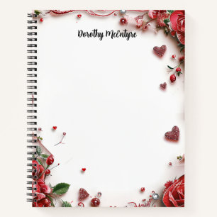 Rote Rosen Notizbuch