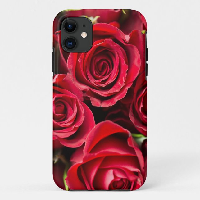 Rote Rosen robuste iPhone-Hülle Case-Mate iPhone Hülle (Rückseite)