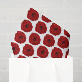 Rote Rosen Romantisch Seidenpapier