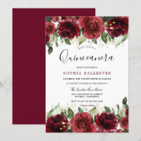 Rote Rosen Romantisches Quinceanera-Party