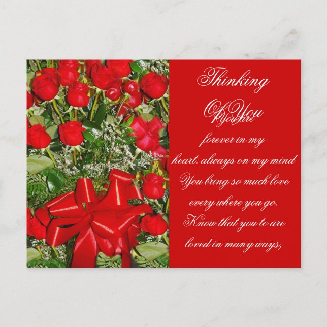 Rote Rosen, Rose für immer_ Postkarte (Vorderseite)