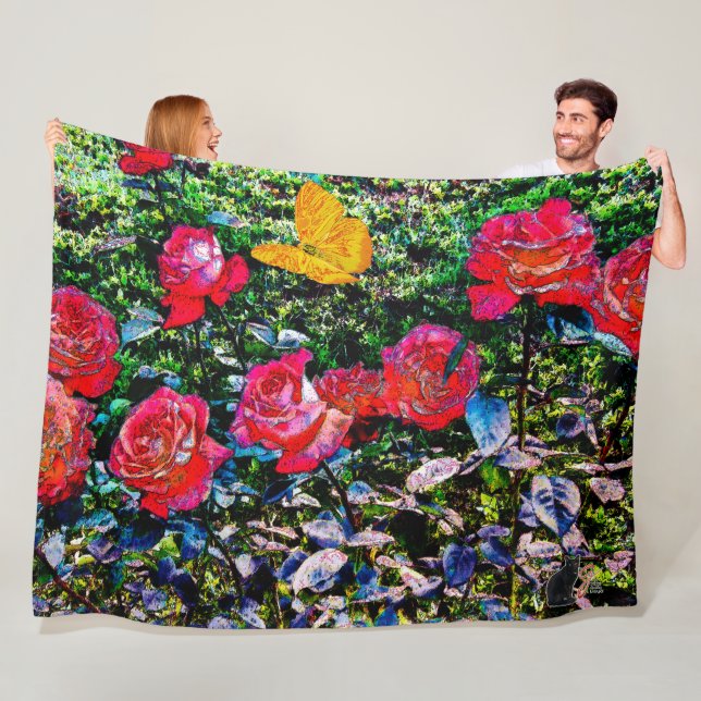 Rote Rosen Rote Rosen Fleece Blanket (Beispiel)