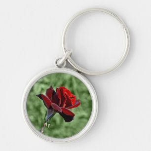 Rote Rosen-Schlüsselanhänger Schlüsselanhänger