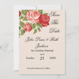 Rote Rosen Skript Speichern Sie das Datum | Elegan Save The Date