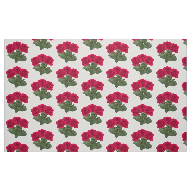 Rote Rosen Stoff (Fat Quarter (45,7 x 55,9 cm))