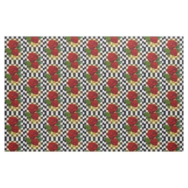 ROTE ROSEN STOFF (Fat Quarter (45,7 x 55,9 cm))