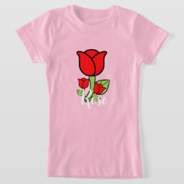 Rote Rosen T - Shirt