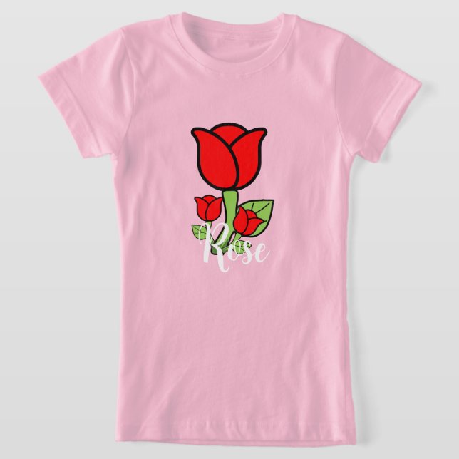 Rote Rosen T - Shirt (Ablage )