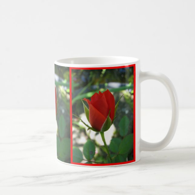 Rote Rosen Tasse (Rechts)