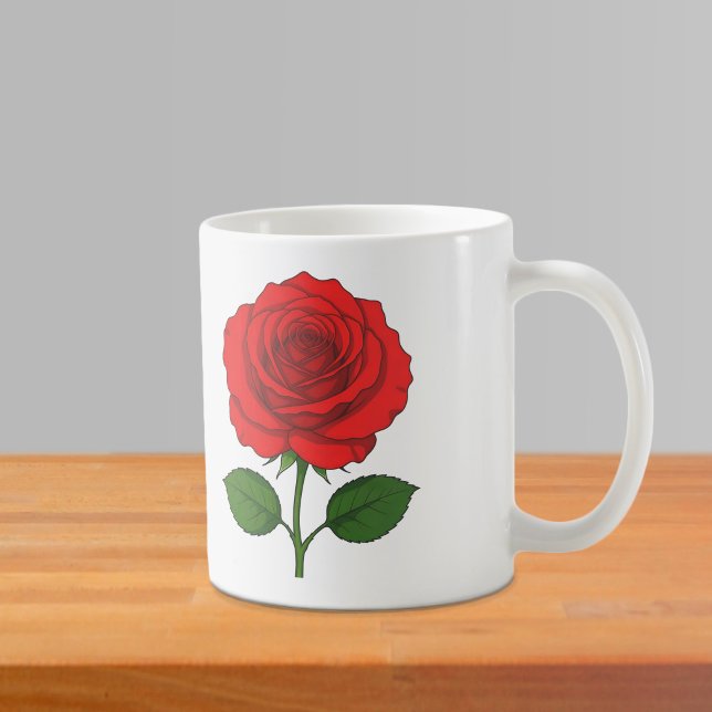 Rote Rosen Tasse (Von Creator hochgeladen)