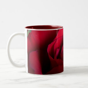 Rote Rosen Tasse Kaffee Cup Schöne Rose Dekoration