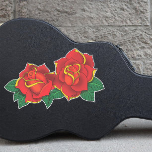 Rote Rosen Tattoos Aufkleber