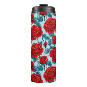 Rote Rosen Thermosbecher
