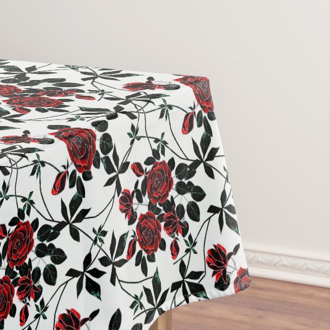 Rote Rosen . Tischdecke (Beispiel)