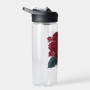 rote Rosen Trinkflasche