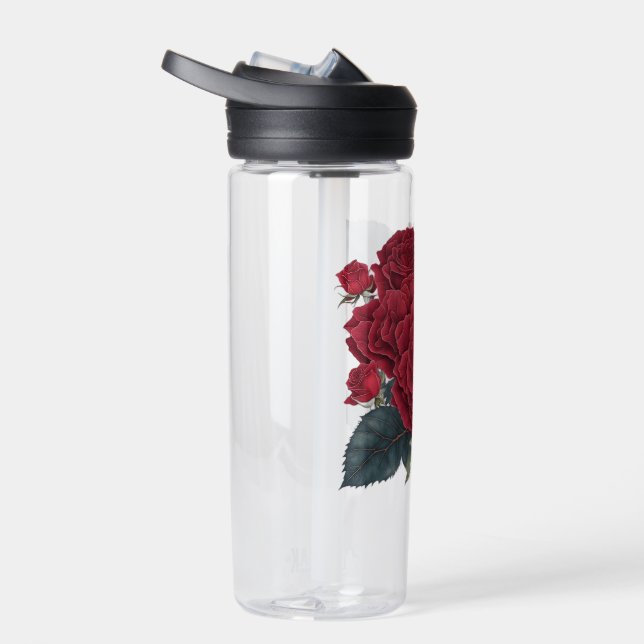 rote Rosen Trinkflasche (Rechts)