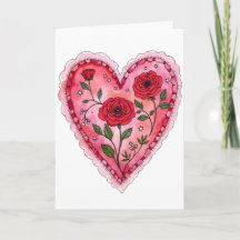 Rote Rosen und Herz-Jubiläums-Valentinstag