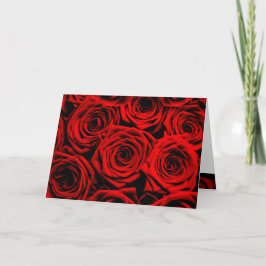 Rote Rosen Valentinstag-Karte Feiertagskarte
