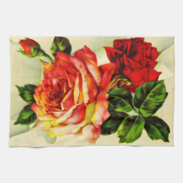 Rote Rosen Vintag Letter Kitchtuch Küchentuch
