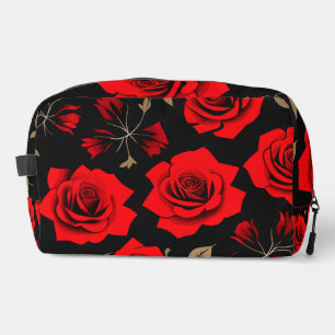 Rote Rosen Waschbeutel
