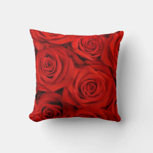 Rote Rosen Wurfkissen Kissen