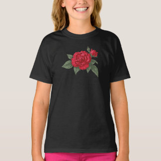 Rote Rosenblüte T-Shirt