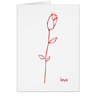 Rote Rosenknospe Liebe