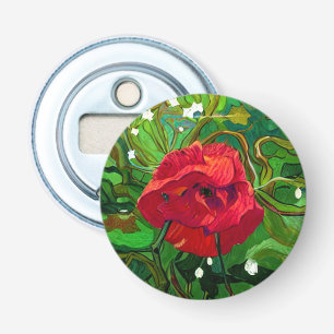 ROTE ROSENKUNST FLASCHENÖFFNER