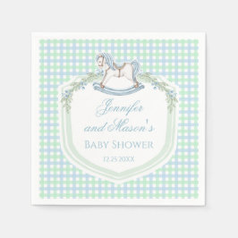 Rote Rosenschinke Serviette